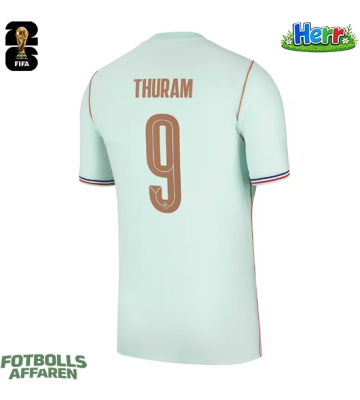 Frankrike Marcus Thuram #9 Bortatröja VM 2026 Kortärmad